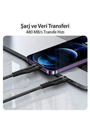 Xiaomi Mi 10 10T 11 11i Pro Lite Ultra Şarj Kablosu 60W Type-C to Type-C 3 metre Az-Ca116