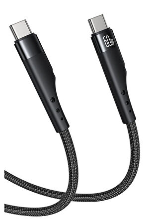 Ankacep Xiaomi Mi 8 9 9T SE Lite Uyumlu  Şarj Kablosu 60W Type-C to Type-C 3 metre Az-Ca116