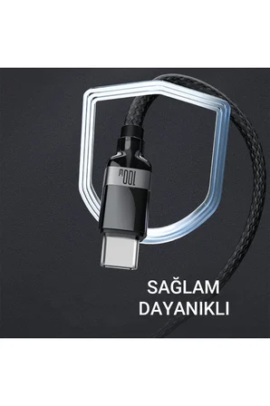 Huawei Nova 12 12 Lite 12 Pro 12i 12s Şarj Kablosu TypeC to TypeC 1.2M 100W Hızlı Şarj Data AzLS38C
