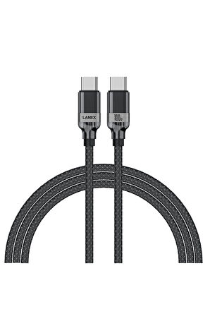 Poco F2 F3 F4 F5 Pro  Şarj Kablosu Type-C to Type-C 1.2M 100W Hızlı Şarj Data Az-LS38CC