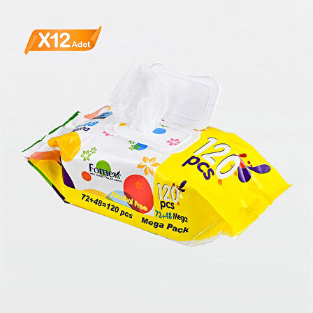 Fomex Islak Mendil 120 Li 12 Adet
