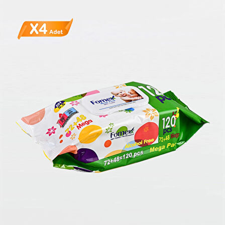 Fomex Islak Mendil 120 Li 4 Adet