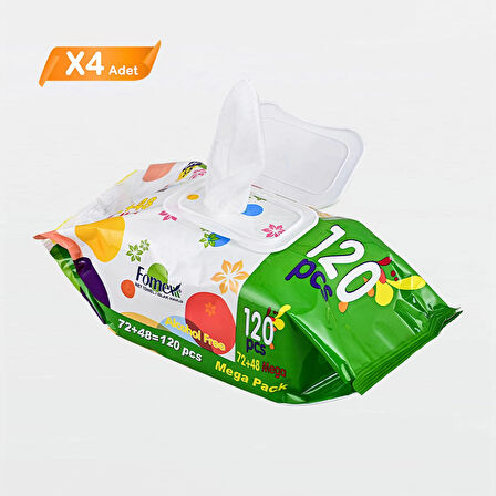 Fomex Islak Mendil 120 Li 4 Adet