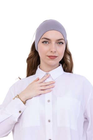 Kadın Tesettür Bandana Penye Kaymaz Hazır Şal Eşarp Altı Bone Rahat Kullanım
