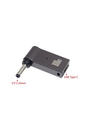 100 W USB Tip C Hızlı şarj adaptörü fiş konnektörü Evrensel USB C laptop Dönüştürücü 35x135