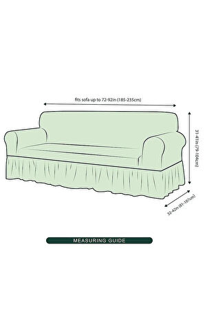 Bürümcük kumaş koltuk, kanepe, çekyat örtüsü. Bir adet 3lü lastikli, esnek,yıkanabilir koltuk kılıfı