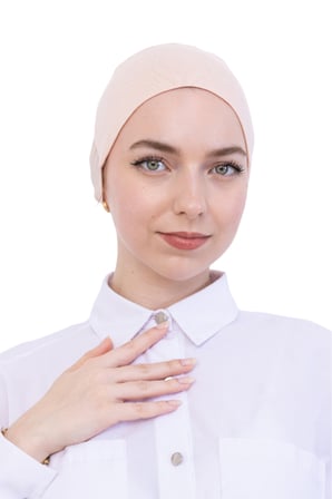 Pratik Bone Pamuklu Tesettür İç Bone, Başörtüsü İçin Hazır Viskon Şapka, Namaz Günlük Kullanım İçin