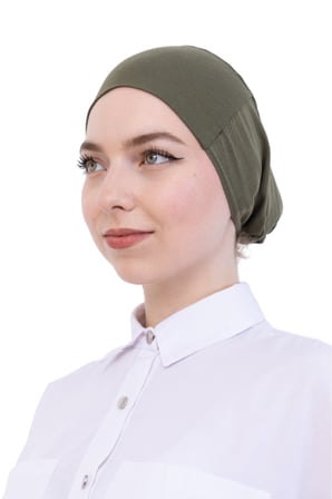 Pratik Bone Pamuklu Tesettür İç Bone, Başörtüsü İçin Hazır Viskon Şapka, Namaz Günlük Kullanım İçin