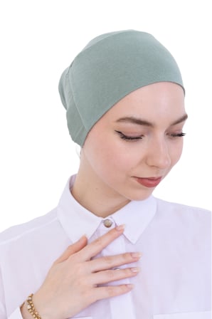 Pratik Bone Pamuklu Tesettür İç Bone, Başörtüsü İçin Hazır Viskon Şapka, Namaz Günlük Kullanım İçin