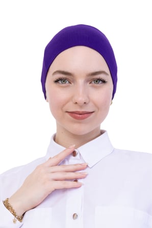 Pratik Bone Pamuklu Tesettür İç Bone, Başörtüsü İçin Hazır Viskon Şapka, Namaz Günlük Kullanım İçin