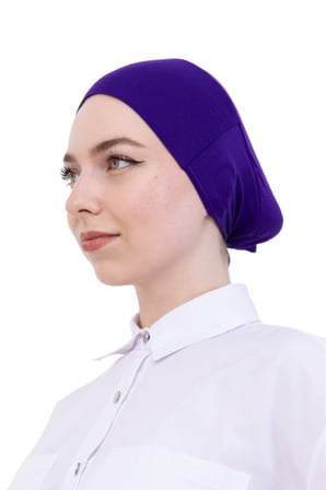 Pratik Bone Pamuklu Tesettür İç Bone, Başörtüsü İçin Hazır Viskon Şapka, Namaz Günlük Kullanım İçin