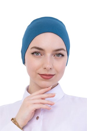 Pratik Bone Pamuklu Tesettür İç Bone, Başörtüsü İçin Hazır Viskon Şapka, Namaz Günlük Kullanım İçin