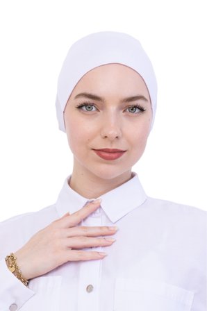Pratik Bone Pamuklu Tesettür İç Bone, Başörtüsü İçin Hazır Viskon Şapka, Namaz Günlük Kullanım İçin