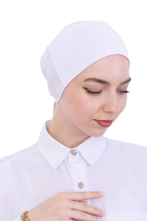 Pratik Bone Pamuklu Tesettür İç Bone, Başörtüsü İçin Hazır Viskon Şapka, Namaz Günlük Kullanım İçin