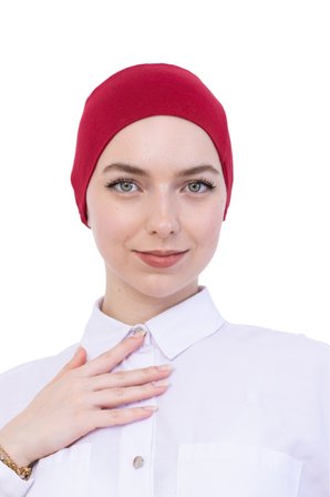Pratik Bone Pamuklu Tesettür İç Bone, Başörtüsü İçin Hazır Viskon Şapka, Namaz Günlük Kullanım İçin