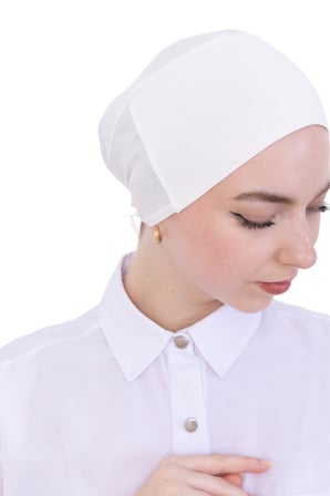 Pratik Bone Pamuklu Tesettür İç Bone, Başörtüsü İçin Hazır Viskon Şapka, Namaz Günlük Kullanım İçin