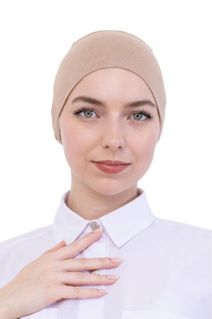 Pratik Bone Pamuklu Tesettür İç Bone, Başörtüsü İçin Hazır Viskon Şapka, Namaz Günlük Kullanım İçin