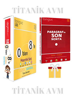Tonguç Yayınları 0'dan 8'e Hazırlık Seti Ve Tonguç Yayınları Paragrafta Son Nokta Lgs 2'li Set
