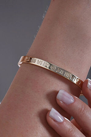 ALTIN KAPLAMA ÇELİK BİLEKLİK