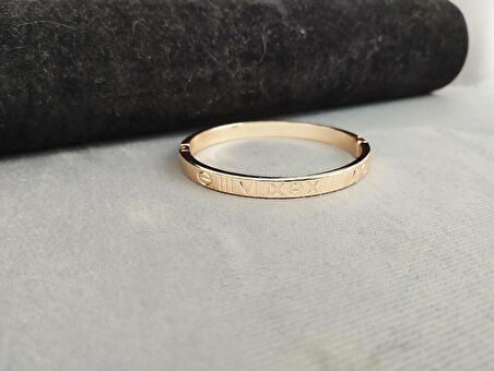 ALTIN KAPLAMA ÇELİK BİLEKLİK