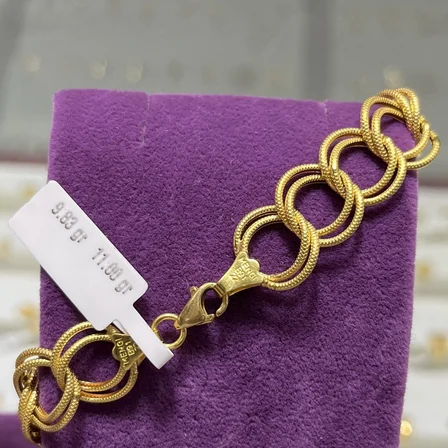 22 Ayar Altın Bileklik Samanyolu Modern Tasarım 9.83gr Kadın Hediye
