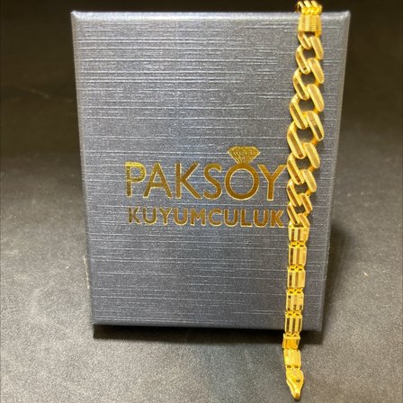 22 Ayar Altın Bileklik Modern Tasarım 11.19gr 19 cm Paksoy Kuyumculuk Hediye Kadın