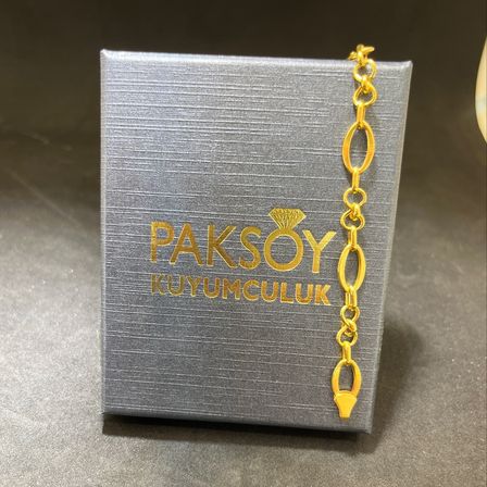 Paksoy 22 Ayar Süzme Model Altın Bileklik 5.30 Gr 21 cm