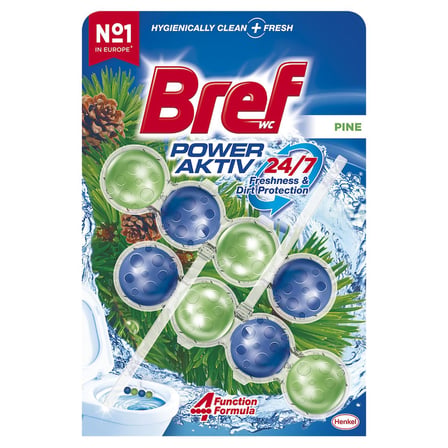 Bref WC Power Aktiv Çam Kokulu 2'li Klozet Temizleme Topları, 1 x 2 Adet, Çam 2, İkili