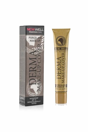 New Well Make-Up Cover Foundation Kapatıcı Fondöten, Platinium (50 g)