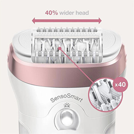 Braun Silk-épil 9-980 SkinSpa SensoSmart (Ambalaj tasarım değişikliği nedeniyle farklılık gösterebilir, içerik değişmez)