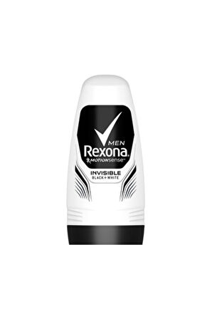 Men Invisible Black White Roll On 50 Ml