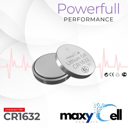 Maxycell 24 adet 1632 CR1632 DL1632 3V Lityum Madeni Para Pilleri