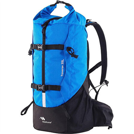 Mobihome Hiking 35 Litre Unisex Mavi Outdoor/Kamp Sırt Çantası - MBHK004