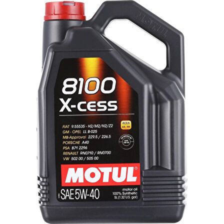 MOTUL 8100 X-CESS GEN2 5W40 5 LT