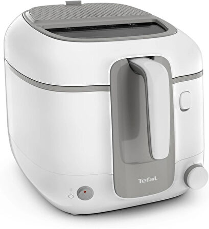 Tefal Fr3100 Super Uno Access Fritöz, Koku Filtresi, Çıkarılabilir Kap, Beyaz Gri, 2,2 Litre