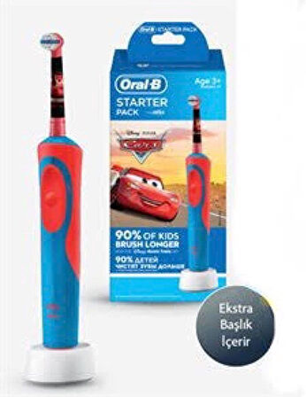 Oral-B Starter Pack Disney Cars Çocuk Şarjlı Diş Fırçası