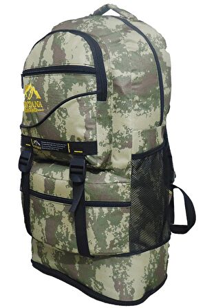55+10 Litre Körüklü Dağcı Sırt Çantası Su Geçirmez Çok Gözlü Okul Kampçı Seyahat Dağcı Outdoor Sırt Çantası