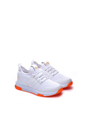 Slazenger EBBA I Erkek Çocuk Sneaker Ayakkabı Beyaz / Turuncu