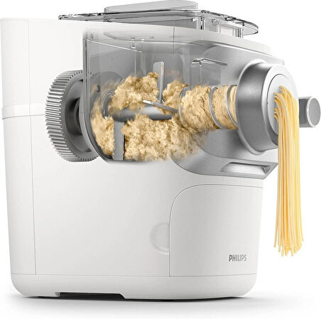 Philips 7000 serisi makarna makinesi, ProExtrude teknolojisi, tam otomatik, mükemmel karıştırma teknolojisi, 6 kalıp diski, beyaz (HR2660/00)