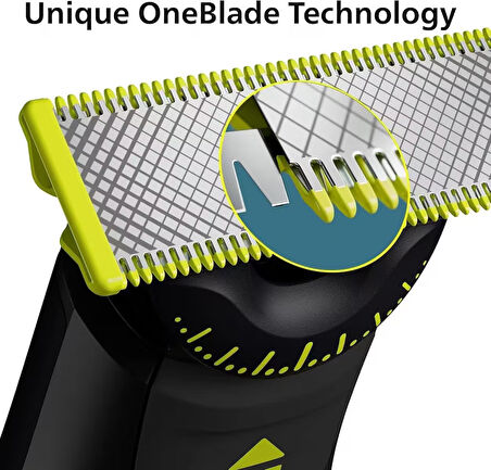 Philips OneBlade Pro 360 Face + Body - Elektrikli sakal düzeltici ve tıraş makinesi, 14 konumlu tarak, ayarlanabilir cilt koruyucu ve vücut tarağı (model QP6651/30)