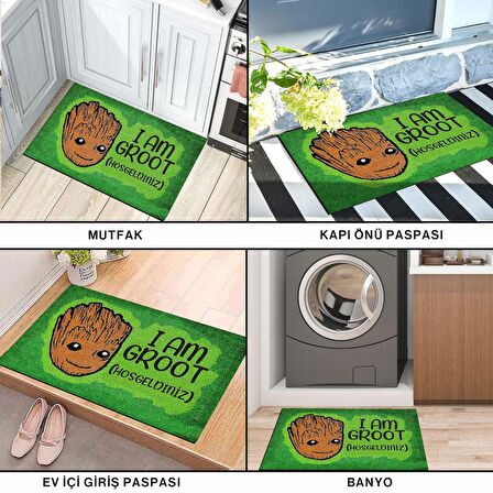 Monnhein Kedi Köpek Komik Tasarımlı Dekoratif Kapı önü Paspas, Dış Mekan/Ev İçi/Banyo/Mutfak/Yatak Odası/Giriş Paspasları