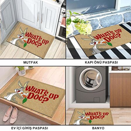 Monnhein Kedi Köpek Komik Tasarımlı Dekoratif Kapı önü Paspas, Dış Mekan/Ev İçi/Banyo/Mutfak/Yatak Odası/Giriş Paspasları