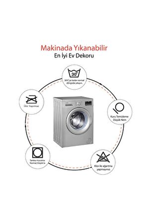 Sevimli Tasarımlı Mikrofiber Banyo Paspası, Kaymaz Taban, Makinede Yıkanabilir (40X60)