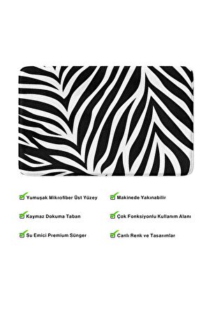 Monnhein 2'li Takım Banyo Paspası, Kaymaz Taban, Makinede Yıkanabilir, Banyo Halısı