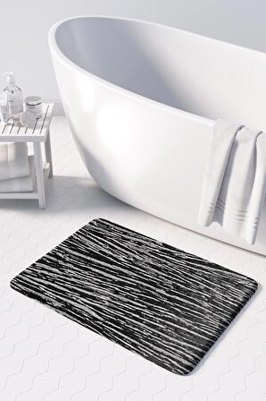 Monnhein  Mikrofiber Banyo Paspası, Kaymaz Taban, Makinede Yıkanabilir, Banyo Halısı (50x80)