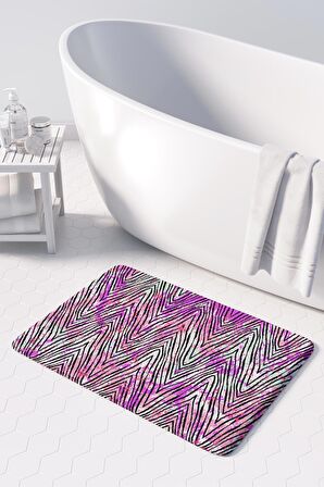 Monnhein 2'li Takım Banyo Paspası, Kaymaz Taban, Makinede Yıkanabilir, Banyo Halısı