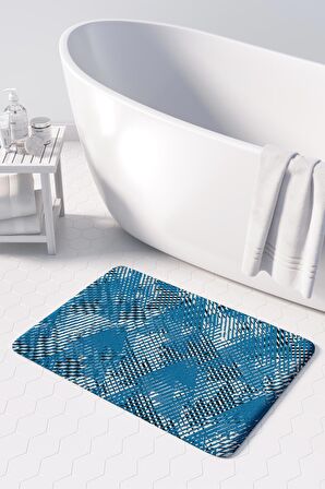 Monnhein 2'li Takım Banyo Paspası, Kaymaz Taban, Makinede Yıkanabilir, Banyo Halısı