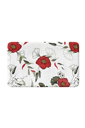 Monnhein 2'li Takım Banyo Paspası, Kaymaz Taban, Makinede Yıkanabilir, Banyo Halısı