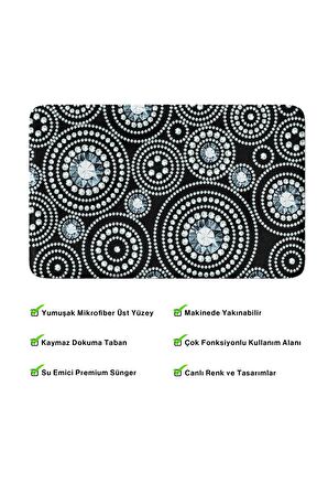 Monnhein 2'li Takım Banyo Paspası, Kaymaz Taban, Makinede Yıkanabilir, Banyo Halısı