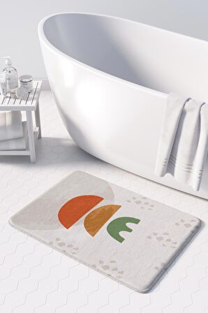 Monnhein  Mikrofiber Banyo Paspası, Kaymaz Taban, Makinede Yıkanabilir, Banyo Halısı (50x80)